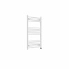 Bergen 1000 x 600mm Straight White Prefilled Electric Heated Towel Rail