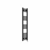 Bergen 1400 x 300mm Straight Black Thermostatic Touch Control Wifi Electric Heated Towel Rail