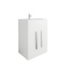 Calm White 600mm Freestanding Vanity Unit & Basin