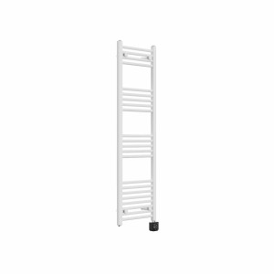 Bergen 1400 x 400mm Straight White Thermostatic Wifi Control Electric Heated Towel Rail