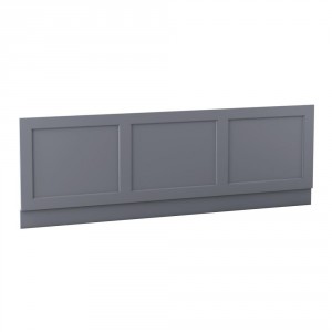 Traditional 1700mm Matte Grey Bath MDF Front Panel