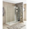 Aquariss Kent - 1400 and 1100mm Wet Room Screen with 300mm Hinged Return Screen