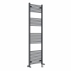 Bergen 1800 x 500mm Dual Fuel Straight Anthracite Thermostatic Electric Heated Towel Rail