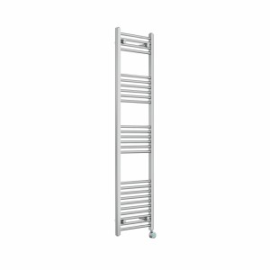 Bergen 1600 x 400mm Straight Chrome Thermostatic Touch Control Wifi Electric Heated Towel Rail