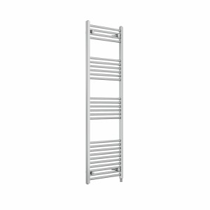 Bergen 1600 x 500mm Straight Chrome Prefilled Electric Heated Towel Rail