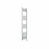 Fjord 1400 x 300mm Curved Chrome Thermostatic Touch Control Electric Heated Towel Rail