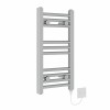 Bergen 600 x 300mm Chrome Straight Electric Heated Towel Rail