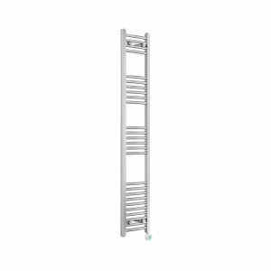 Fjord 1600 x 300mm Curved Chrome Thermostatic Touch Control Wifi Electric Heated Towel Rail