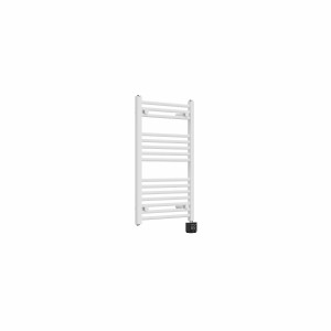 Bergen 800 x 500mm Straight White Thermostatic Wifi Control Electric Heated Towel Rail