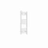 Bergen 1000 x 400mm Straight White Prefilled Electric Heated Towel Rail