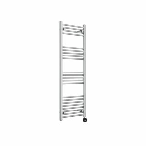 Bergen 1400 x 500mm Straight Chrome Thermostatic Touch Control Electric Heated Towel Rail