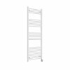 Bergen 1600 x 600mm Straight White Thermostatic Touch Control Electric Heated Towel Rail