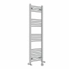 Bergen 1400 x 400mm Dual Fuel Straight Chrome Thermostatic Electric Heated Towel Rail