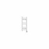 Bergen 600 x 300mm Straight White Thermostatic Touch Control Electric Heated Towel Rail