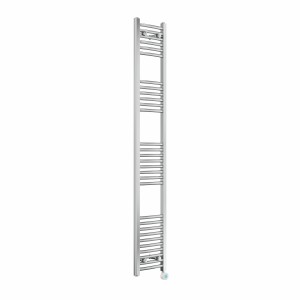 Fjord 1800 x 300mm Curved Chrome Thermostatic Touch Control Wifi Electric Heated Towel Rail