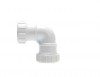 Plastic Compression 40mm 90 Degree Bend White