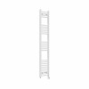 Fjord 1600 x 300mm Curved White Thermostatic Touch Control Wifi Electric Heated Towel Rail