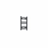 Bergen 600 x 400mm Straight Anthracite Prefilled Electric Heated Towel Rail