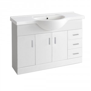 Absolute II 1200mm Gloss White Basin Vanity Cabinet unit
