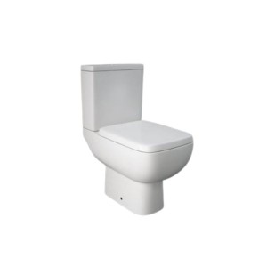 RAK-Series 600 Close Coupled Open Back Pan, Cistern & Soft Close Seat