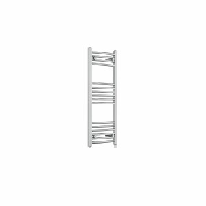 Fjord 1000 x 400mm Curved Chrome Prefilled Electric Heated Towel Rail