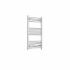Bergen 1000 x 600mm Straight Chrome Prefilled Electric Heated Towel Rail