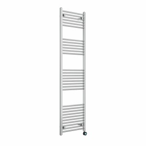Bergen 1800 x 500mm Straight Chrome Thermostatic Touch Control Wifi Electric Heated Towel Rail