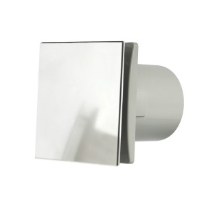 Manrose DECO100SC 4 Standard Slimline Bathroom Extractor Fan in Chrome