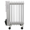 Garmo Electric Portable Oil Filled Radiator 9 Fin Gloss White - 2000W