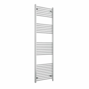 Bergen 1800 x 600mm Straight Chrome Prefilled Electric Heated Towel Rail