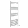 Fjord 1600 x 600mm Curved Chrome HEC Thermostatic Electric Heated Towel Rail