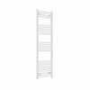 Fjord 1600 x 500mm Curved White Prefilled Electric Heated Towel Rail