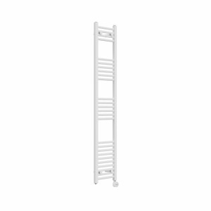 Bergen 1600 x 300mm Straight White Thermostatic Touch Control Electric Heated Towel Rail