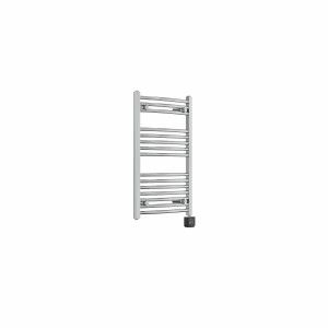 Fjord 800 x 500mm Curved Chrome Thermostatic Wifi Control Electric Heated Towel Rail
