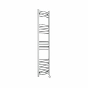 Bergen 1600 x 400mm Straight Chrome Thermostatic Touch Control Electric Heated Towel Rail