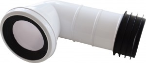 Bent Waste Pan Connector 90 Degree