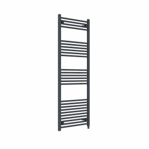 Bergen 1600 x 600mm Straight Anthracite Electric Heated Towel Rail