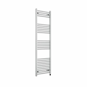 Bergen 1600 x 500mm Straight Chrome Prefilled Electric Heated Towel Rail