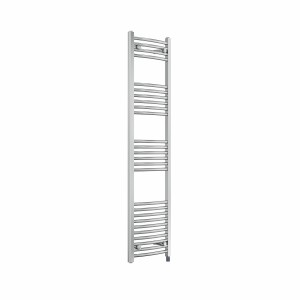 Fjord 1600 x 400mm Curved Chrome Prefilled Electric Heated Towel Rail