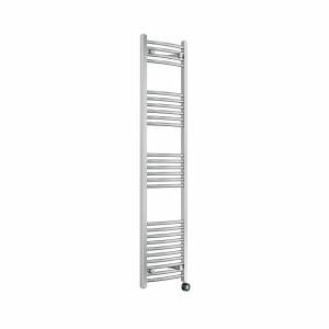 Fjord 1600 x 400mm Curved Chrome Thermostatic Touch Control Wifi Electric Heated Towel Rail