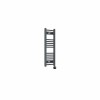 Fjord 800 x 300mm Curved Anthracite Thermostatic Touch Control Electric Heated Towel Rail
