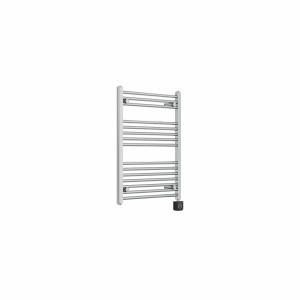 Bergen 800 x 600mm Straight Chrome Thermostatic Wifi Control Electric Heated Towel Rail