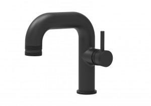 Eden Modern Side Lever Mono Basin Mixer Tap Matt Black