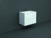 RAK-Joy 800mm Two Door Wall Hung Vanity Unit With Slim Basin - White