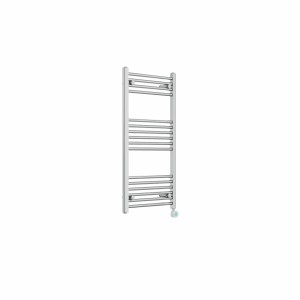 Bergen 1000 x 500mm Straight Chrome Thermostatic Touch Control Wifi Electric Heated Towel Rail