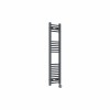Bergen 1200 x 300mm Straight Anthracite Thermostatic Touch Control Electric Heated Towel Rail