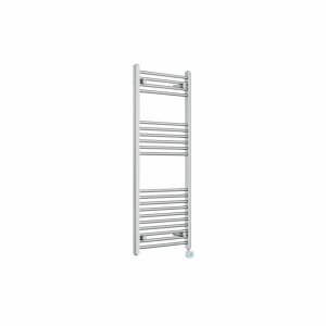 Bergen 1200 x 500mm Straight Chrome Thermostatic Touch Control Wifi Electric Heated Towel Rail