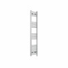 Fjord 1400 x 300mm Curved Chrome Prefilled Electric Heated Towel Rail