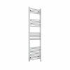 Bergen 1600 x 500mm Straight Chrome Thermostatic Touch Control Electric Heated Towel Rail