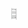 Bergen 800 x 500mm Straight Chrome Thermostatic Touch Control Electric Heated Towel Rail